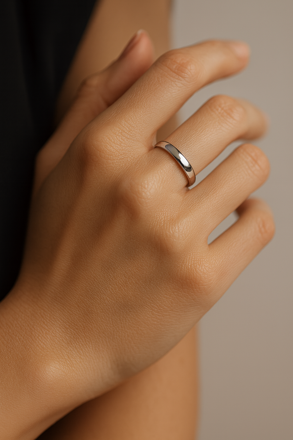 925 Pure Silver Classic Plain Band Rings | Minimal Unisex Promise Ring for Daily Wear
