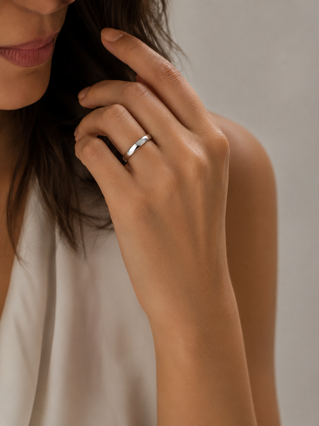 925 Pure Silver Classic Plain Band Rings | Minimal Unisex Promise Ring for Daily Wear