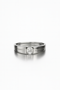 Eternal Solstice — 925 Silver Solitaire Rings for Timeless Brilliance
