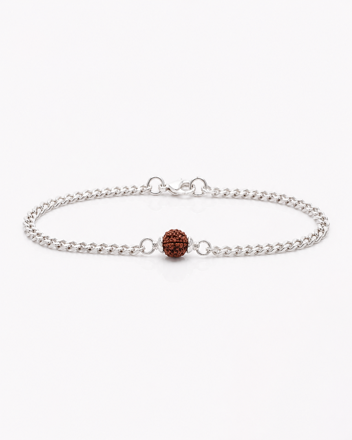 Real Rudraksh Silver Bracelet | Authentic 5 Mukhi Rudraksha