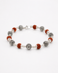 Rudraksh Silver Bracelet | 925 Sterling Silver | S.K Jewellers