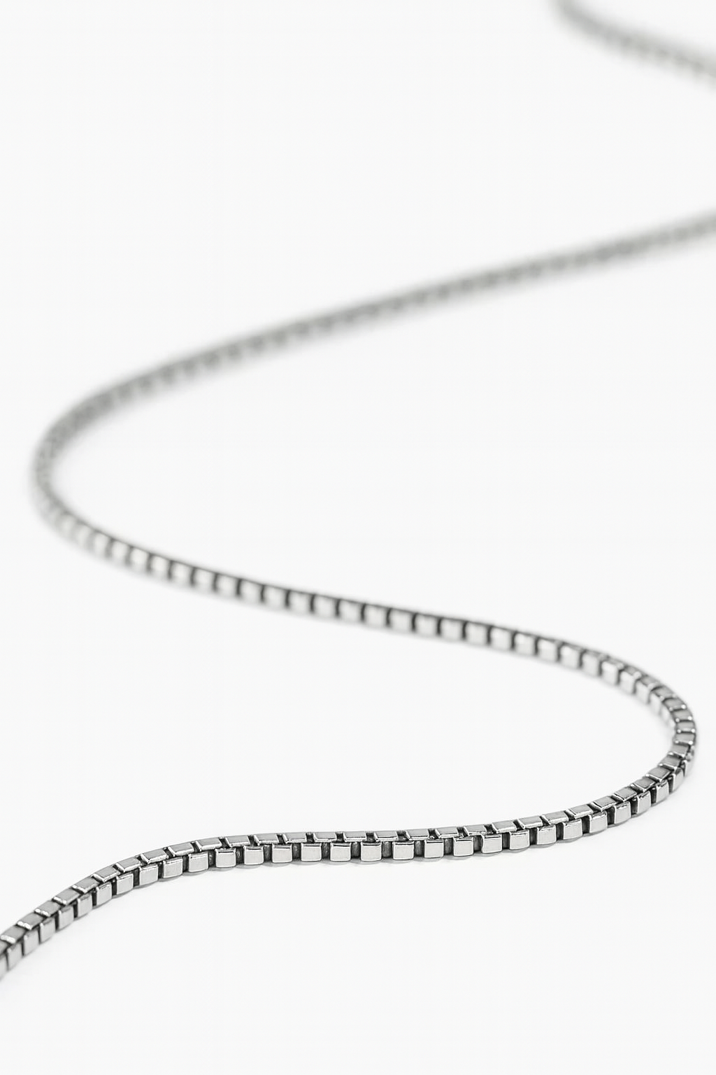 Premium Silver Box Chain – Minimal, Durable & Modern