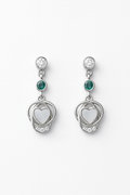 Celestial Embrace: Captivating Oxidised Silver Orb Earrings