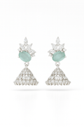 Twilight Reverie: Divine Oxidised Silver Chandelier Earrings