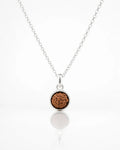 Natural Rudraksh in a Minimal Silver Luxe Shell