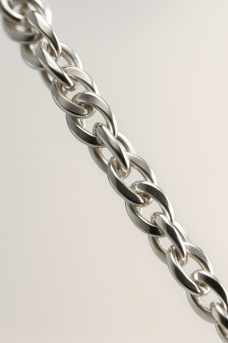Premium Twisted Silver Chain – Minimalist Everyday Statement Jewelry