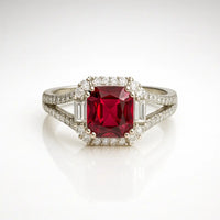 The Royal Scarlet Ruby — 925 Silver Rings for a Love That Reigns Forever