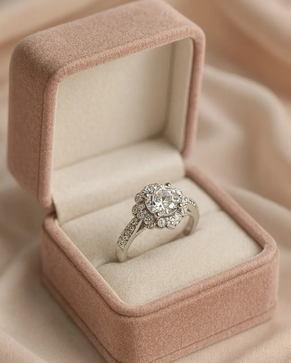 The Forever Bloom Rings — 925 Pure Silver with solitaire Sparkle for Everlasting Love