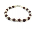 Rudraksha & Pearl Bracelet | Spiritual Healing Jewellery