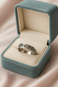 925 Pure Silver Love You Promise Band — A Timeless Rings of Affection, Commitment & Everyday Romance