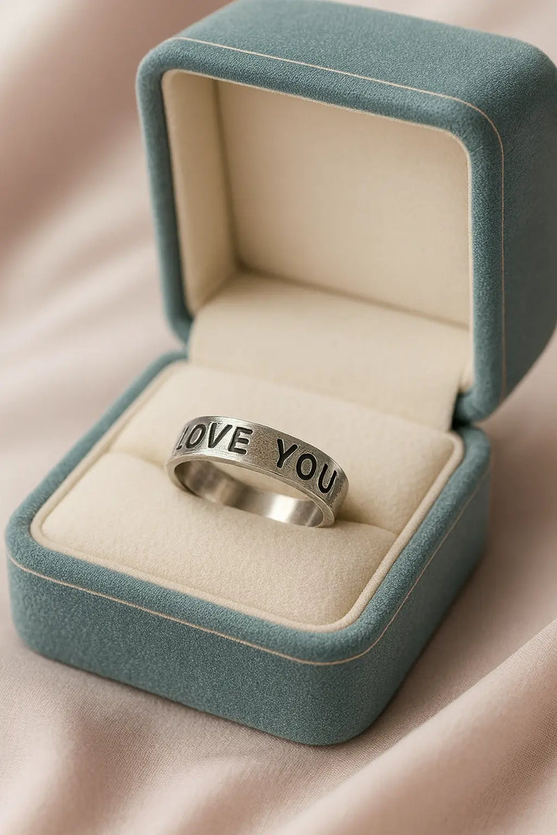 925 Pure Silver Love You Promise Band — A Timeless Rings of Affection, Commitment & Everyday Romance