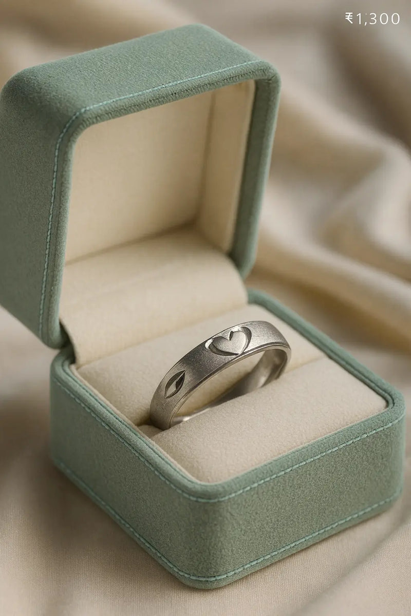 925 Pure Silver Heart Promise Band — A Symbol of Pure Love, Loyalty & Forever Connection