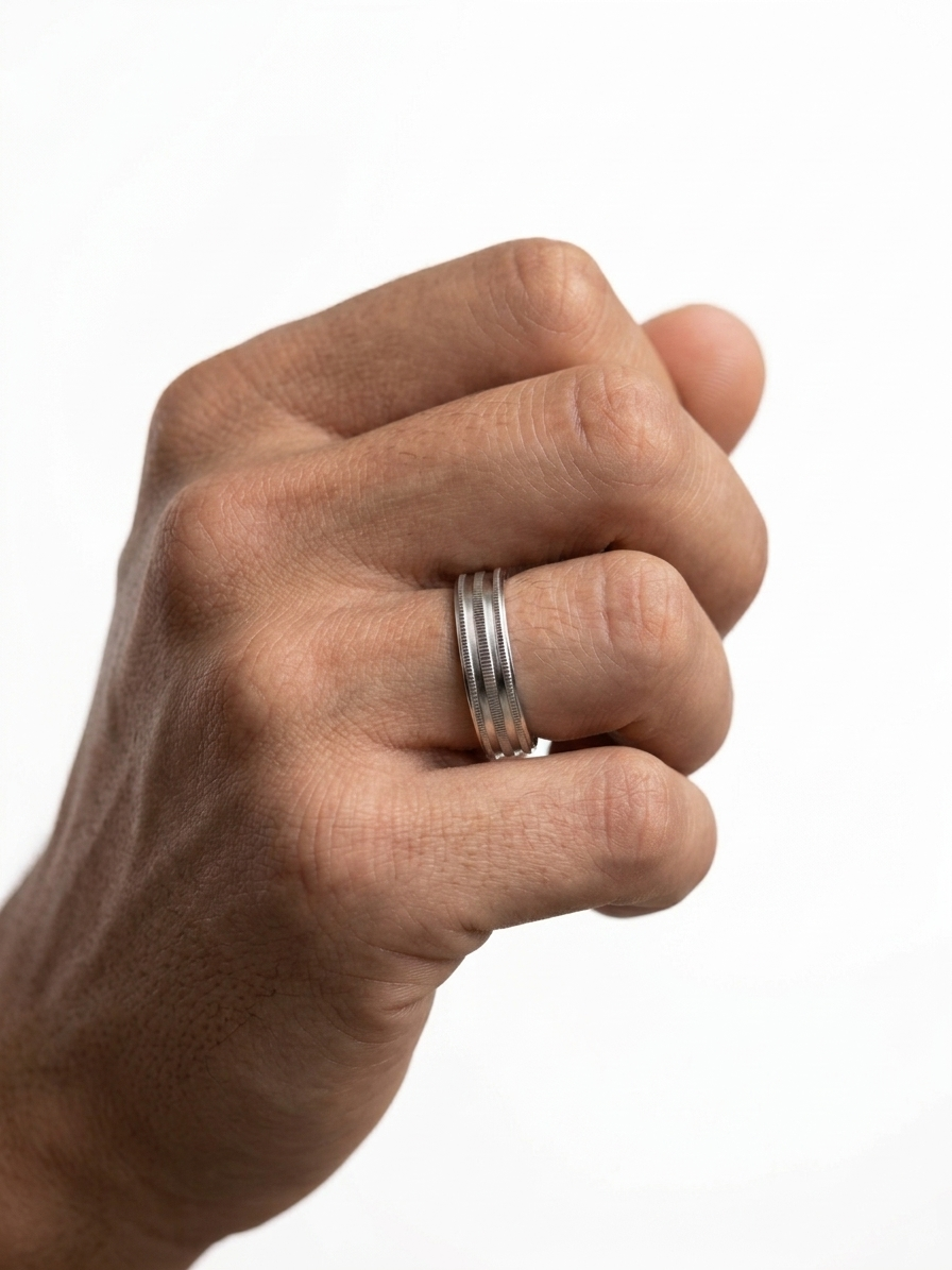 Celestial Harmony: Diamond Eternity Stackable Rings in Silver