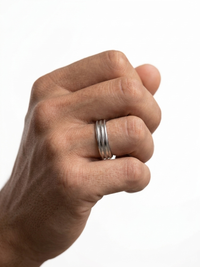 Celestial Harmony: Diamond Eternity Stackable Rings in Silver