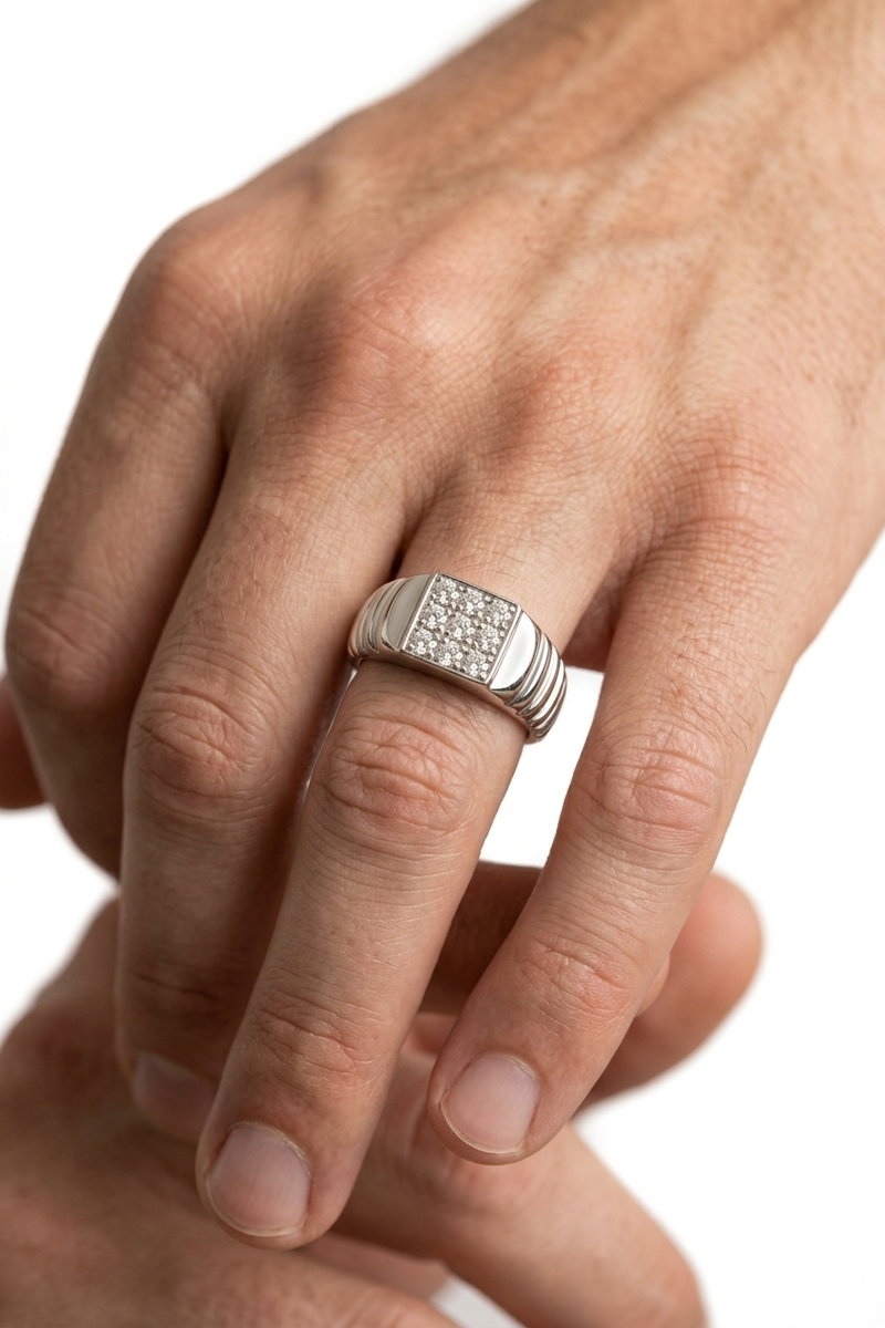 Illuminate Orion — 925 Silver Diamond Rings for a Celestial Journey