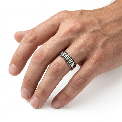 City Lights Legend — Oxidised 925 Silver Statement Rings for Urban Mavericks