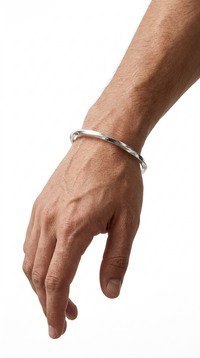 999 Pure Silver Kada for Men | Traditional Silver Bracelet – S.K. Jewellers