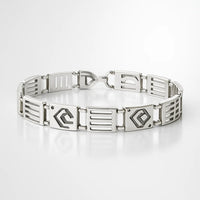 Premium 925 Silver Handcrafted Bracelet for Men – Modern Minimal Style
