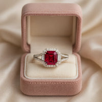 The Royal Scarlet Ruby — 925 Silver Rings for a Love That Reigns Forever
