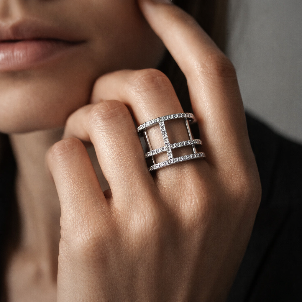 The Infinite Radiance — 925 Silver Diamond Rings for Unending Brilliance