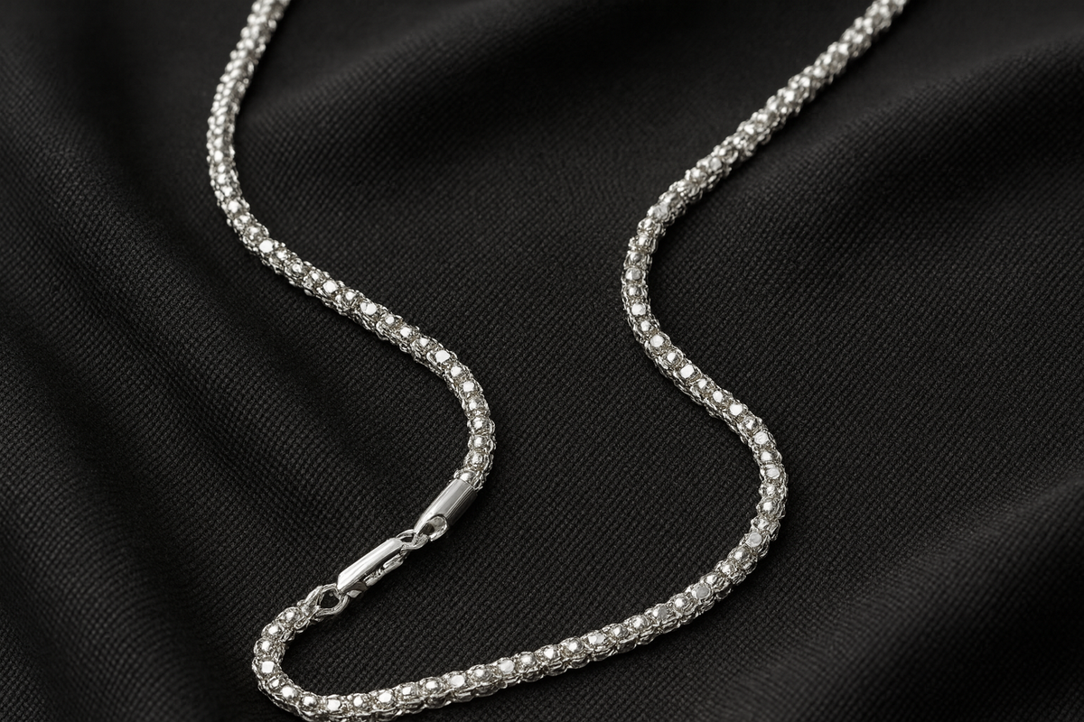 Moonlit Grace: The Silver Cascade Chain