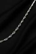 Premium Twisted Silver Chain – Minimalist Everyday Statement Jewelry