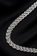 Premium Men’s Silver Lotus Chain – Bold Statement Jewelry