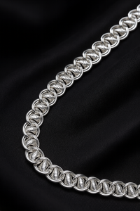Premium Men’s Silver Lotus Chain – Bold Statement Jewelry