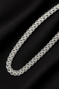 Premium Men’s Silver Lotus Chain – Bold Statement Jewelry
