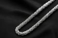 Premium Men’s Silver Chain – Bold Byzantine Link for Everyday Luxury