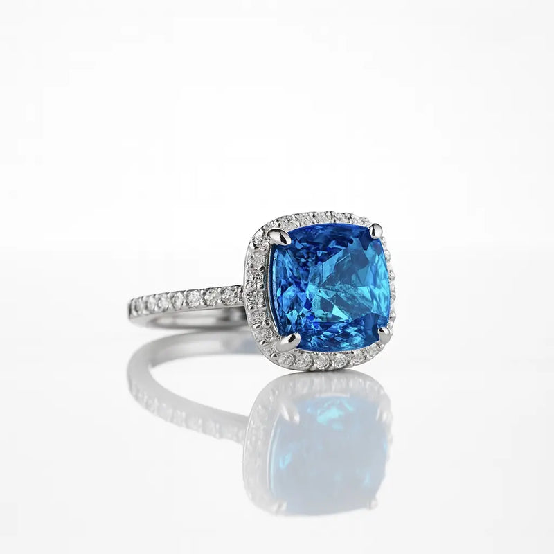 Oceanic Dream Sapphire — 925 Silver Rings for a Love as Deep as the Sea