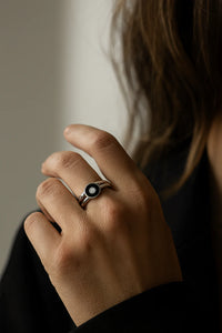 Midnight Whisper — 925 Silver Onyx Rings for Mystical Charm