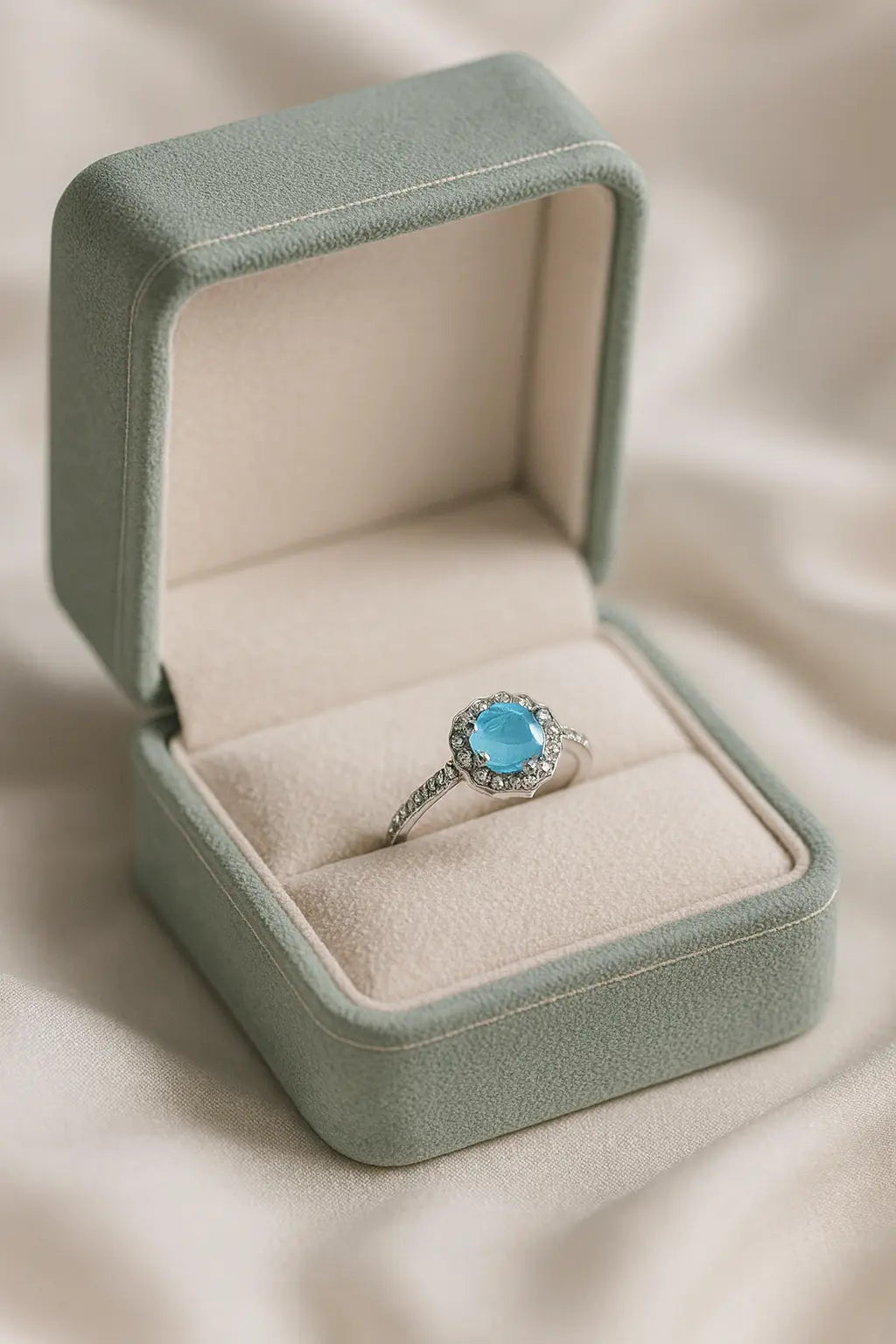 Azure Dream — 925 Silver Blue Stone Rings for Serene Elegance