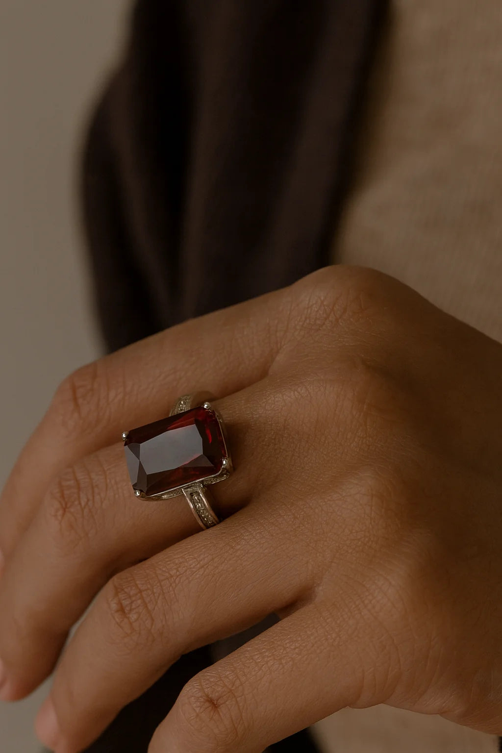 Crimson Legacy Radiance — 925 Silver Ruby Diamond Rings for Love That Dares Forever