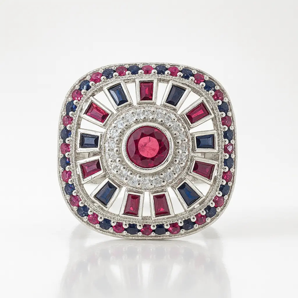 Majestic Ruby Radiance — 925 Silver Rings for Unforgettable Moments