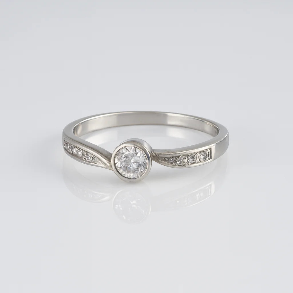 Moonlit Reverie — 925 Silver Diamond Rings for Dreamy Elegance