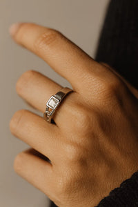 Crystal Bonds — 925 Silver Solitaire Rings Symbolizing Unbreakable Connections