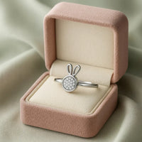 Enchanted Whimsy — 925 Silver Bunny Rings for Playful Elegance