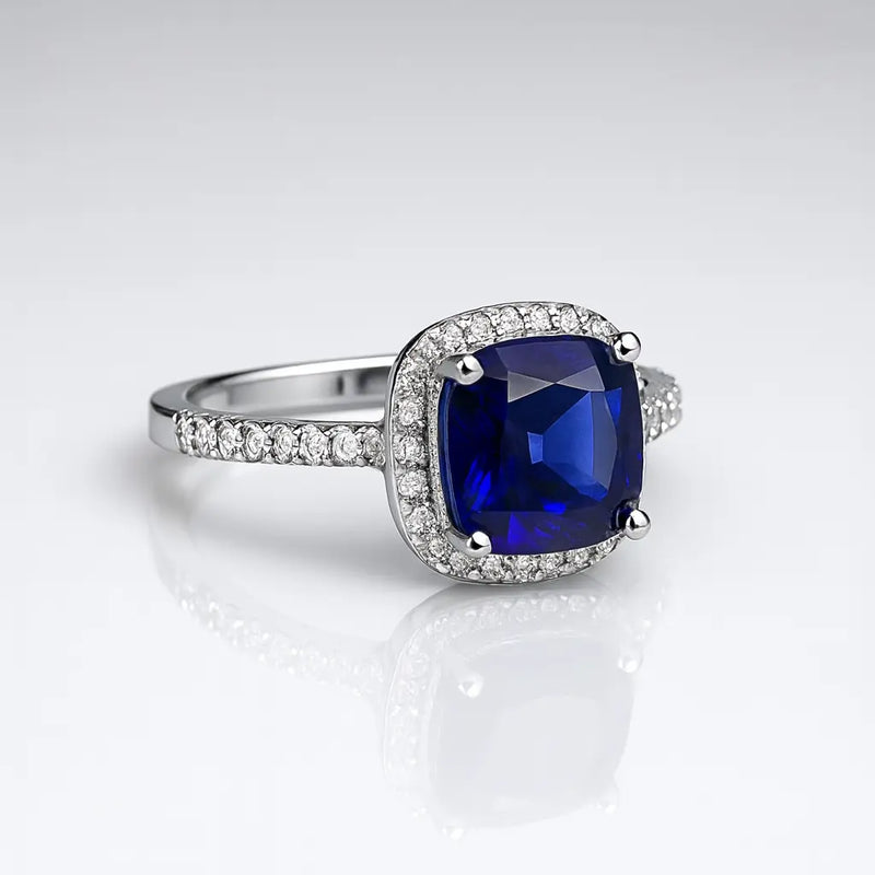 Midnight Sapphire Dream — 925 Silver Rings for a Love That Shines in the Dark