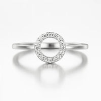 Luminous Circle of Always — 925 Silver Diamond Rings for Quiet Forever Promises