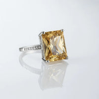 Golden Dawn Citrine — 925 Silver Rings for Radiant New Beginnings