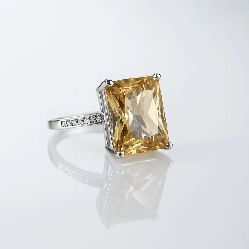Golden Dawn Citrine — 925 Silver Rings for Radiant New Beginnings