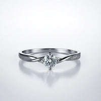 Timeless Brilliance — Solitaire Diamond 925 Silver Rings for Impeccable Moments