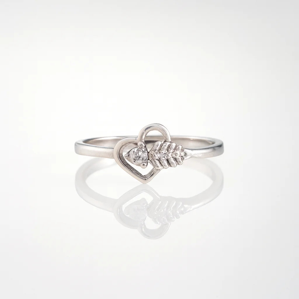 Whispering Heart Muse — 925 Silver Diamond Rings for Loves That Start Softly