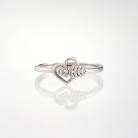 Whispering Heart Muse — 925 Silver Diamond Rings for Loves That Start Softly