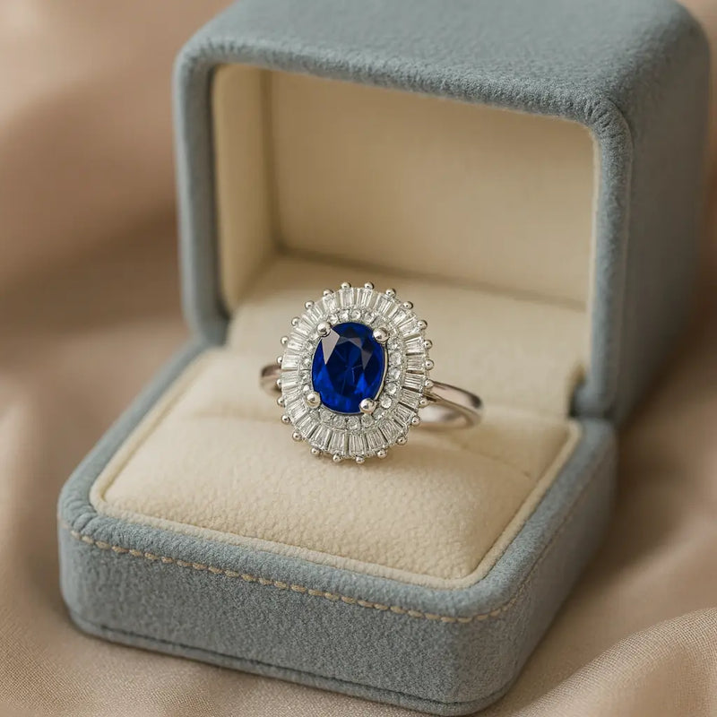 Midnight Beauty — 925 Silver Sapphire Rings for Unforgettable Evenings