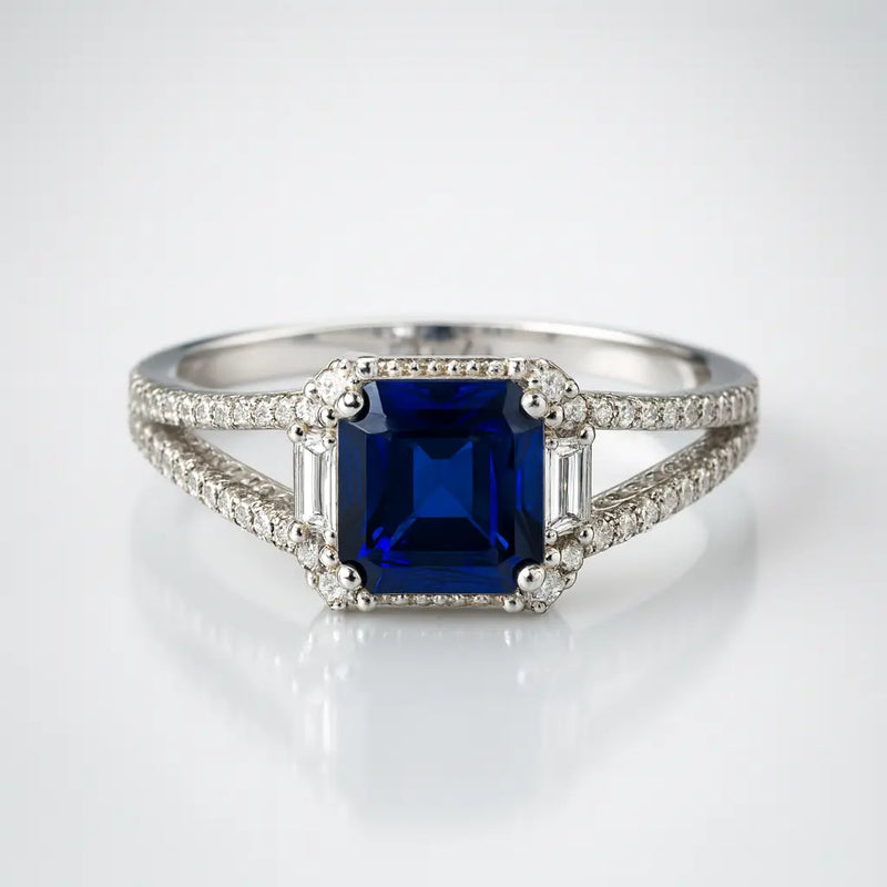 Midnight Majesty — 925 Silver Sapphire Rings for Unforgettable Nights