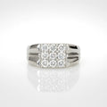 The Enchanted Radiance — 925 Silver Diamond Cluster Rings for Unforgettable Moments
