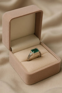 Emerald Serenade — 925 Silver Emerald Rings for Enchanting Elegance