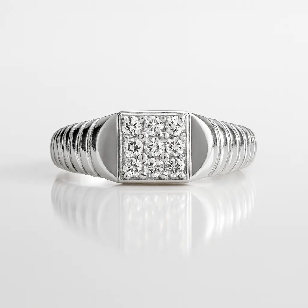 Illuminate Orion — 925 Silver Diamond Rings for a Celestial Journey